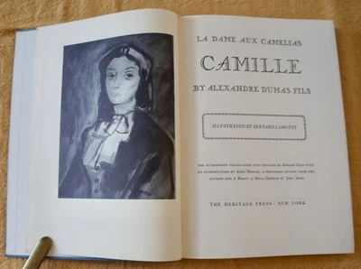 LA DAME AUX CAMIAS CAMILLE ALEXANDRE DUMAS FILSHERITAGE PRESS 1955 ФУТЛЯР - Изображение 1 из 4