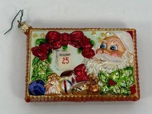 Christopher Radko Santa Postcard Christmas Ornament - Picture 1 of 13