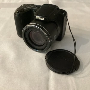 Nikon Coolpix L340 20.2 MP 28X Optical Wide Zoom 4-112mm Digitalkamera - Schwarz - Bild 1 von 9