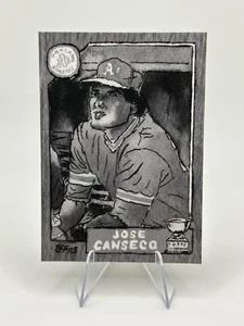 2025 Topps Shoebox Treasures Jose Canseco #13 Black & White Grayscale /75 - Bild 1 von 2