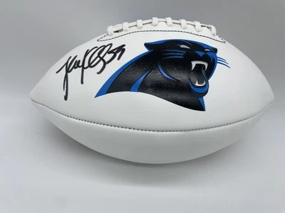 Футбольный логотип с автографом Люка Куечли из Carolina Panthers — Beckett W голографический - Изображение 1 из 3