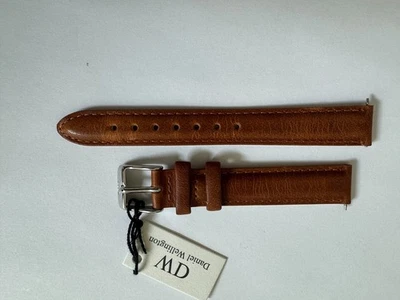 Daniel Wellington clássico durham pulseira de couro genuíno marrom 14mm - Imagem 1 de 2