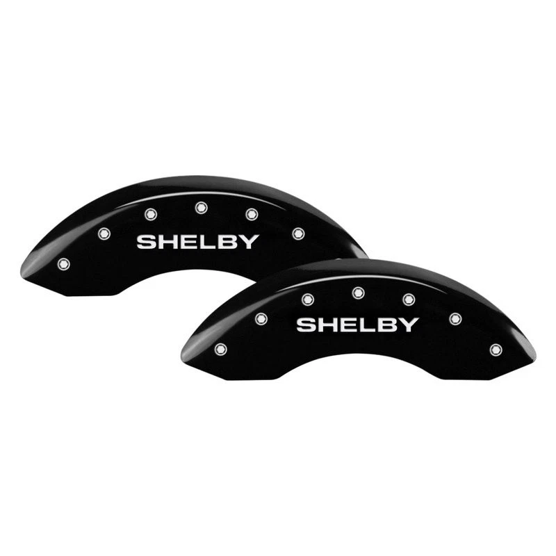 For Ford Mustang 10-14 Caliper Covers Gloss Black Caliper Covers w Shelby Foto 1 de 3
