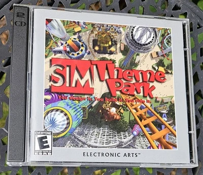 "SIM THEME PARK"  PC Game WIN 95/98/XP EA Games Vintage 2002 *near Mint Discs* - Image 1 of 4