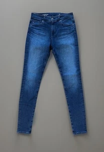 AG Adriano Goldschmied The Farrah High Rise Skinny Blue Jeans Women's 27R - Picture 1 of 6