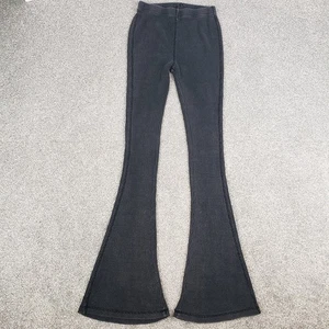 Urban Outfitters "Out From Under" Waffelstrick Schlaghose schwarz grau Gr. S - Bild 1 von 11