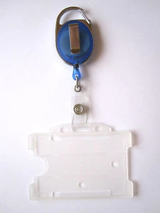 2 soportes para forfait incl. funda, soporte para identificación, yoyo de identificación, yojo para forfait, azul - Imagen 1 de 1