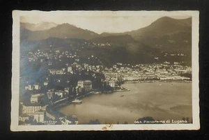 RPPC 1920s? Panorama di Lugano Switzerland Ticino Co - Picture 1 of 1