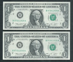 United States (USA) 1974 1 Dollar P 455 New York (B) 2 Pcs UNC- - Picture 1 of 2