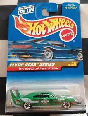 1997 Hot Wheels 1970 Dodge Charger Daytona Flyin Aces Series Collector No #737 - Image 1 of 4