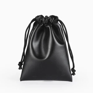 5X PU Faux Leather Drawstring Pouch Storage Bags Pocket Waterproof Sandries - Picture 1 of 7