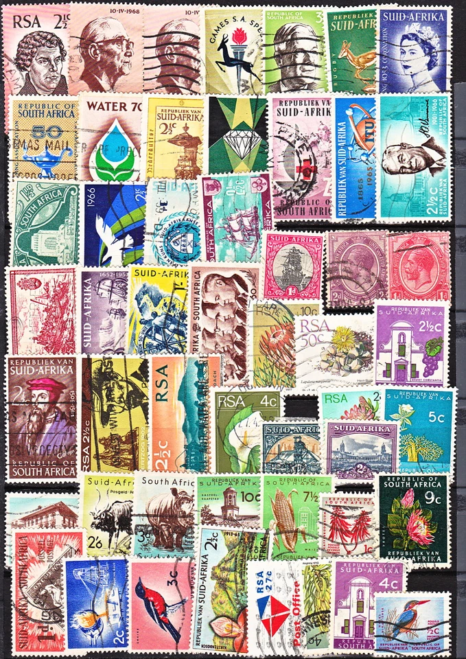 RSA GROUP OF STAMPS with Cancels, SOME DUPLICATIONS (C542)* - Image 1 of 1