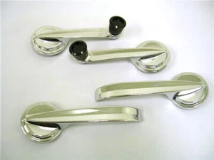 1960 1961 1962 Ford Full Size Car Chrome Door Handle Window Crank Set - Picture 1 of 9