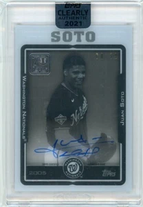 2021 Topps Clearly Authentic Autograph #70TBA-JS Juan Soto No 68 of 70 - Picture 1 of 2