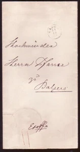 LIECHTENSTEIN/ÖSTERREICH VORLÄUFER - VADUZ ZU BALZERS 1877 - Bild 1 von 3