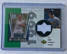 J.D. Drew 2002 Upper Deck Game Used Jersey Card #R-JD Cardinals