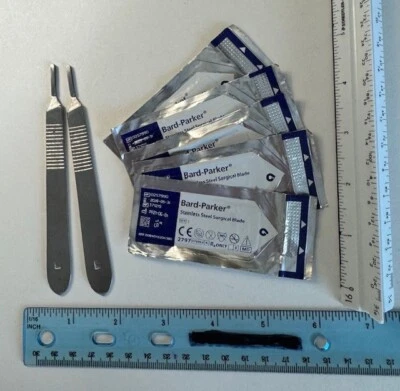 #3 Scalpel Holder, 5 inch, (Set of 2)   #15 BP Blades (Set of 5) - Image 1 of 4