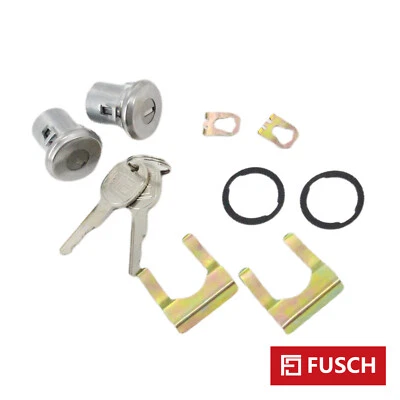 Par de vasos de cilindro de llave de cerradura de puerta cromados para Chevrolet Caprice Wagon 1980-96 Foto 1 de 4