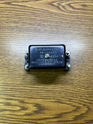 Guardian AN3320-1 Relay SPST 24-26 VDC 25 Amp - Image 1 of 4