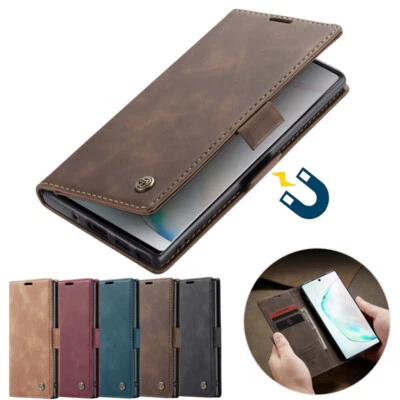 Slim Leather Case Cover for Samsung Galaxy Note20 Ultra/10+ Magnetic Flip Wallet - Image 1 of 4