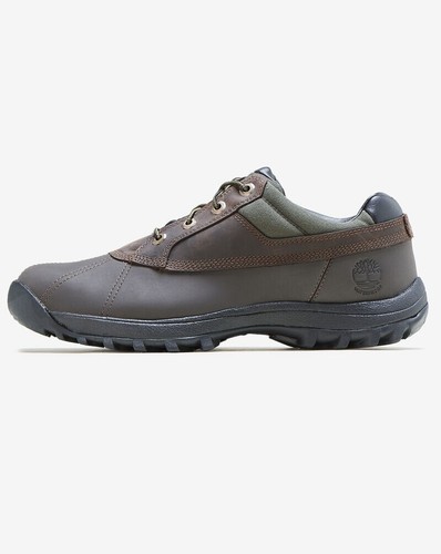 Scarpe da uomo Timberland OXFORD IMPERMEABILI ANATRA marroni in pelle taglia 8.
