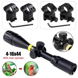 Cannocchiale da puntamento caccia 4-16x44 rosso/verde con attacco su rotaia 11mm&20mm - Foto 1 di 12