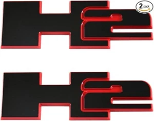 2pcs H2 Rear Liftgate Door Nameplate 3D Badge Emblems Replacement for 2003-2009 - Picture 1 of 25
