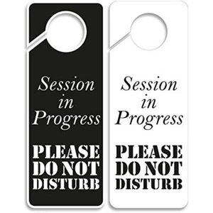Business Design Session in Bearbeitung Bitte nicht stören Schild 2er-Pack doppelseitig - Bild 1 von 7