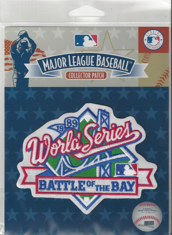 Parche en la manga de la Serie Mundial MLB 1989 Battle of the Bay SF Giants paquete Oakland A's Foto 1 de 1