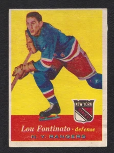 1957 Topps #64 Lou Fontinato RC Vintage New York Rangers NHL Hockey 1957-58 - Bild 1 von 2