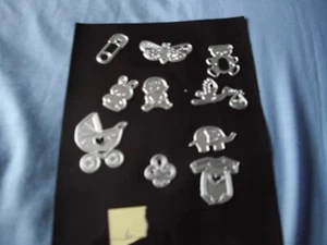 10 Cutting Dies Baby Theme L - Picture 1 of 11