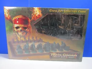 new PIRATES OF THE CARIBBEAN dead mans chest CHESS SET COLLECTORS GAME disney - Picture 1 of 5
