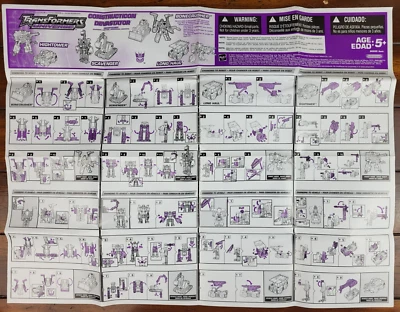 Transformers Universe Constructicon Devastator Instruction Sheet Hasbro 2004 - Image 1 of 2