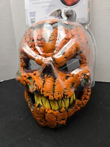 Dark Harvest Pumpkin Ani-Motion Mask Halloween California Costume Collection NEW - Picture 1 of 8