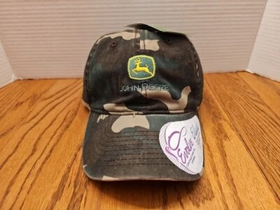 John Deere Women's Evolve Elude Strap back Hat Cap Camo New with Tags Foto 1 de 4