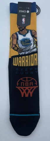 Men's Stance Steph Curry Graded Socks Size Large 9-13 WARRIORS NBA Cover