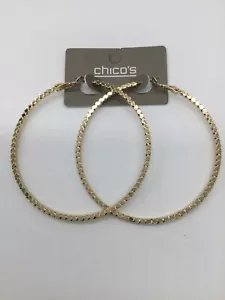 Chico's Gold Creolen Neu mit Etikett - Bild 1 von 2