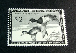 US Duck Stamps Scott # RW21 Ring-necked Ducks 1954 MLH L494 - Bild 1 von 2