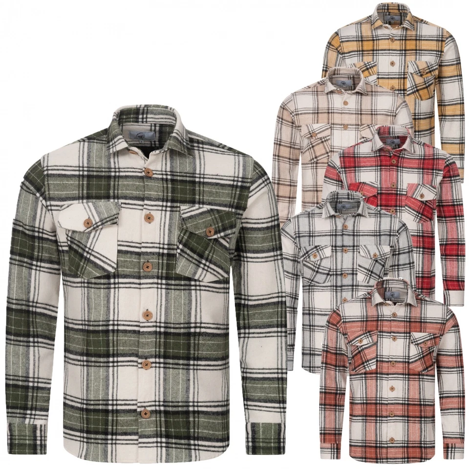 Rock Creek Herren Karohemd Flanellhemd Holzfällerhemd Herren Hemd Kariert H-325  - Bild 1 von 1