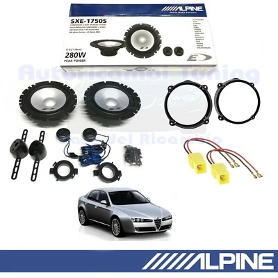 ALPINE SXE1750S Haut-Parleurs Avant Pour Alfa Romeo 159 - Photo 1/4