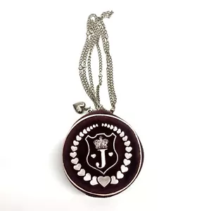 VINTAGE Y2K Juicy COUTURE Queen of Couture Chain Mini Bag Purse canteen 5" RARE - Bild 1 von 11