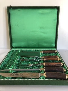 HIRSCHHORN - SOLINGEN SCHNITZSET MADE IN GERMANY - Bild 1 von 5