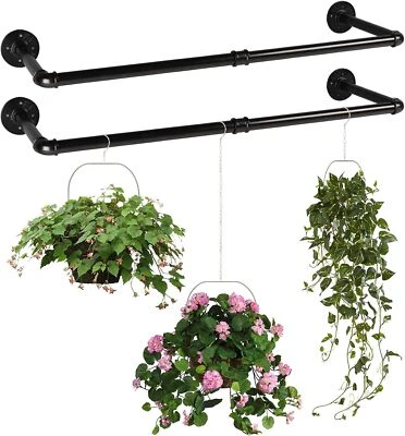 Clothes Rail 80-200CM Heavy Duty Coat Rack Industrial Wardrobe for Wall - Image 1 of 4