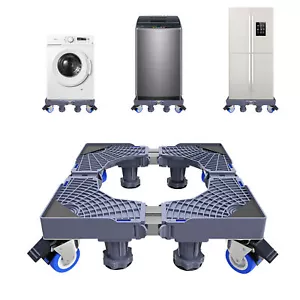 Adjustable Universal Refrigerator Dryer Washing Machine Base Stand Strong Feet - Picture 1 of 12