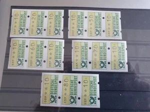 ATM Deutschland, Michel 1.1hu, 5x angeschnittener 3er Streifen xx - Bild 1 von 1