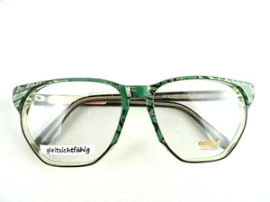 Ausgefallene Damenbrille/gestell 70s grün-schwarz Kunststoff große Form Gr. M - Bild 1 von 5