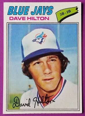 1977 Topps Baseball #163 Dave Hilton (Blue Jays)  - Image 1 of 2