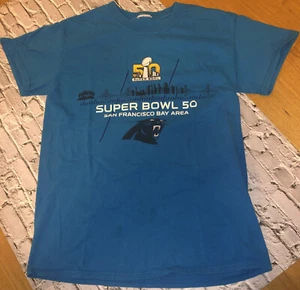 Super Bowl 50th San Francisco Bay Area T Shirt - Children’s Small Blue - Picture 1 of 5