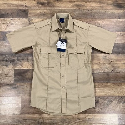 Propper Shirt Mens XS Beige Military Short Sleeve Button Up RipStop NEW - Image 1 of 4