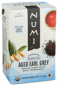 Numi Organic Aged Earl Grey Bergamot Black Tea 18 Bag - Picture 1 of 1
